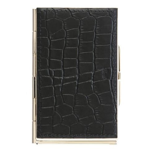 Porte cartes cuir noir